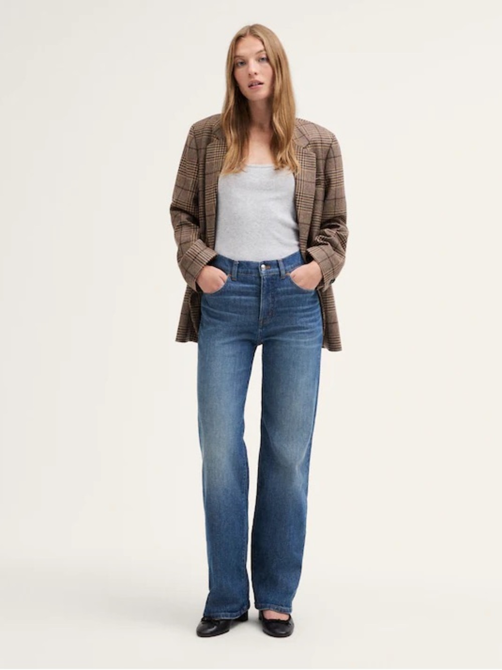 Madewell Perfect Vintage Wide Leg Crop Jean in Harvey Wash size 28